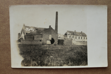 Ansichtskarte Foto AK bei Arras 1914-1918 Zuckerfabrik Fabrik zerstört Ruine Gebäude Weltkrieg Ortsansicht Frankreich France 62 Pas de Calais